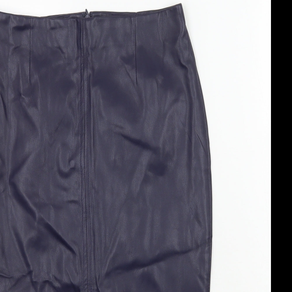 Warehouse Womens Purple   A-Line Skirt Size 8