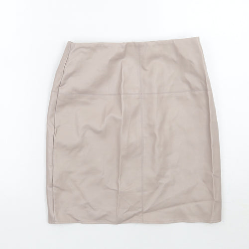 Missguided Womens Grey   A-Line Skirt Size 10