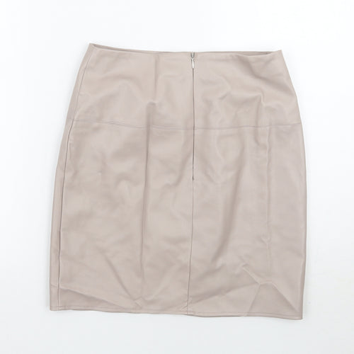 Missguided Womens Grey   A-Line Skirt Size 10