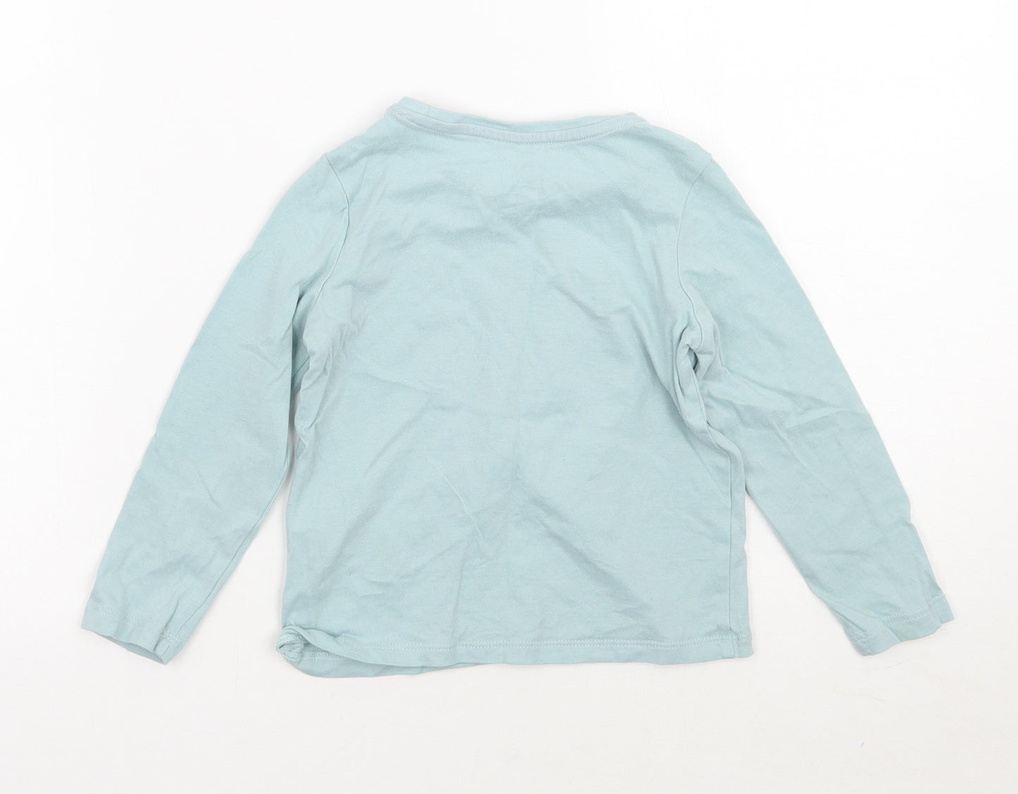 Marks and Spencer Girls Blue   Basic T-Shirt Size 3-4 Years