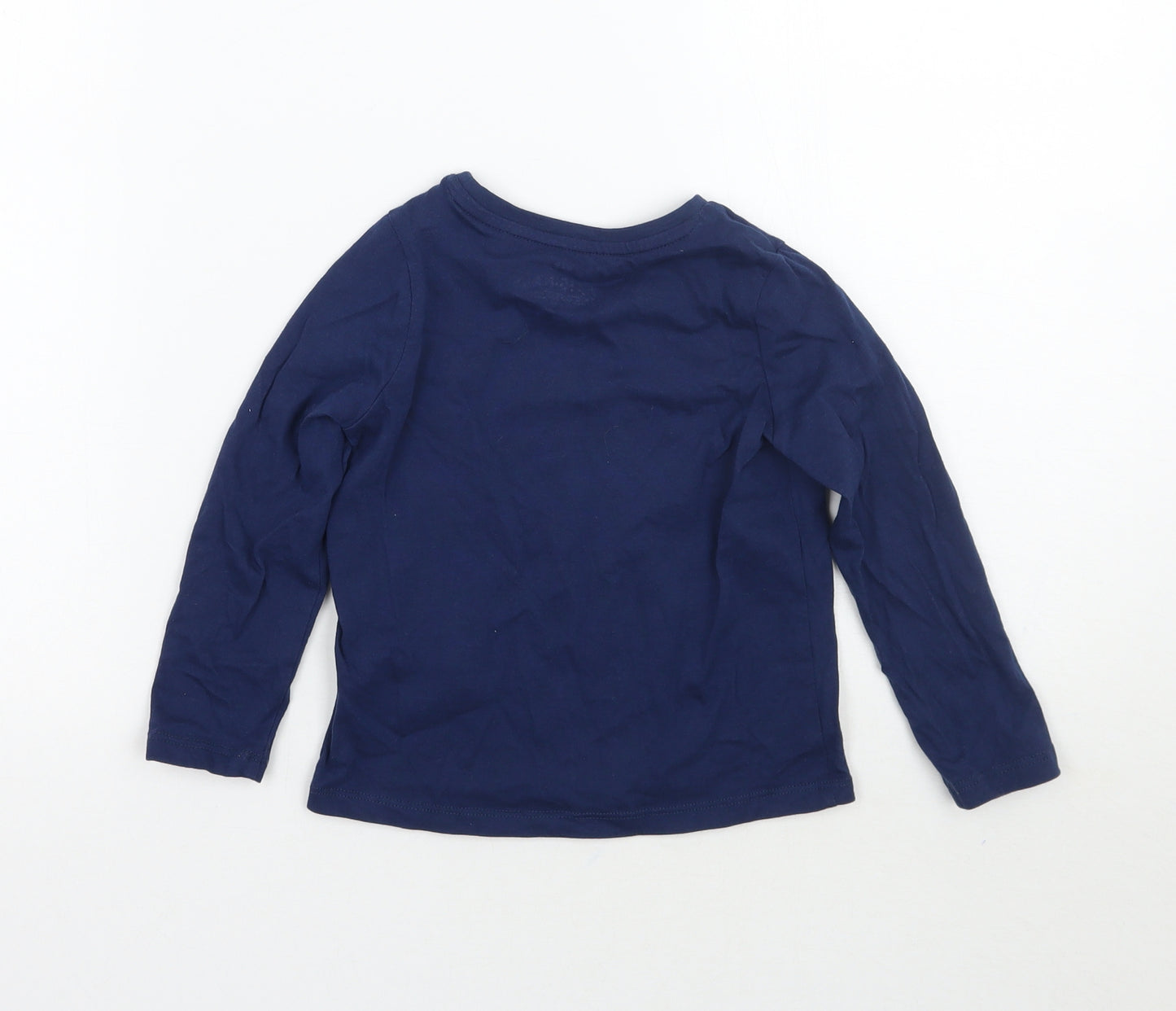 Marks and Spencer Girls Blue   Basic T-Shirt Size 3-4 Years