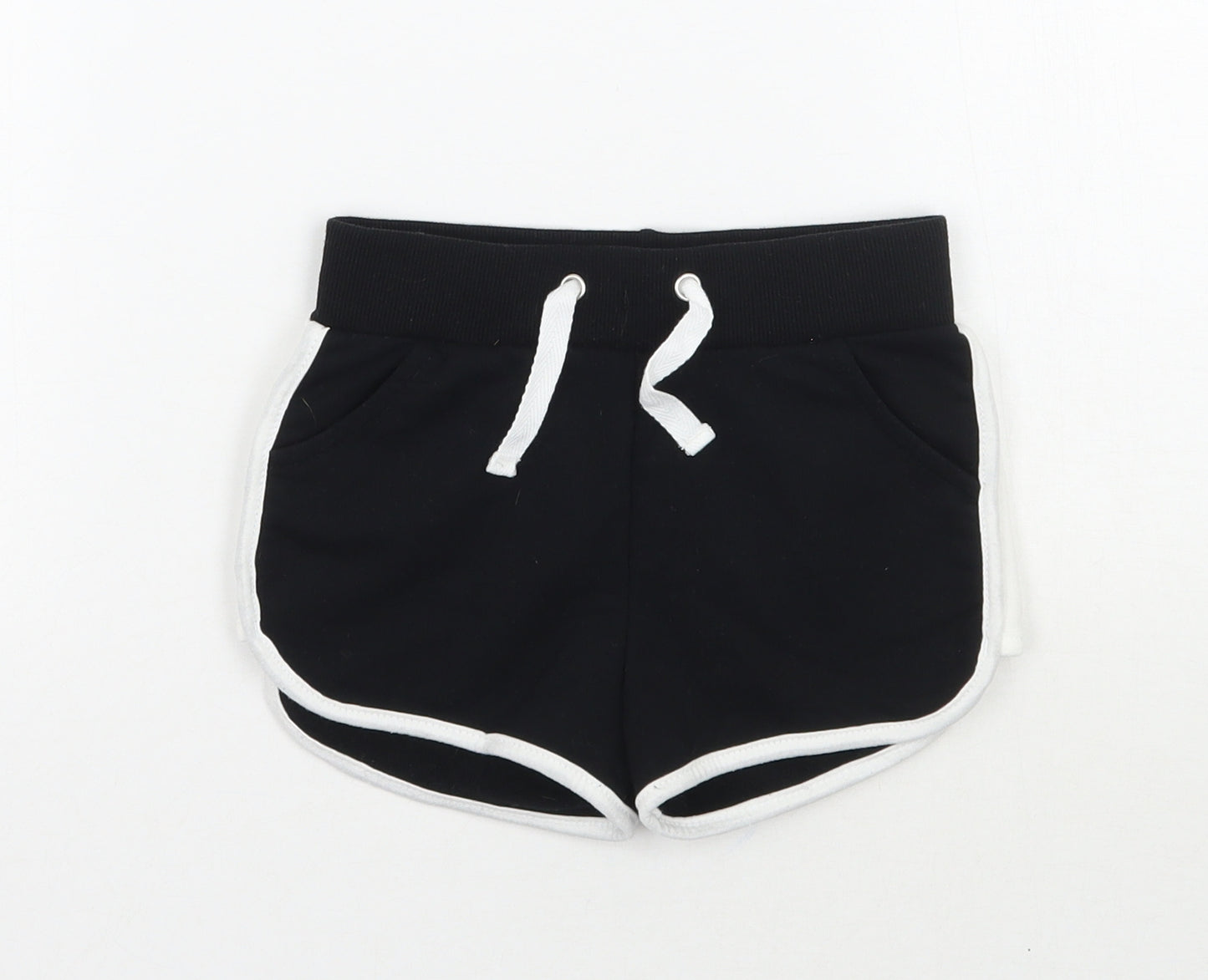 Primark Girls Black   Sweat Shorts Size 3-4 Years