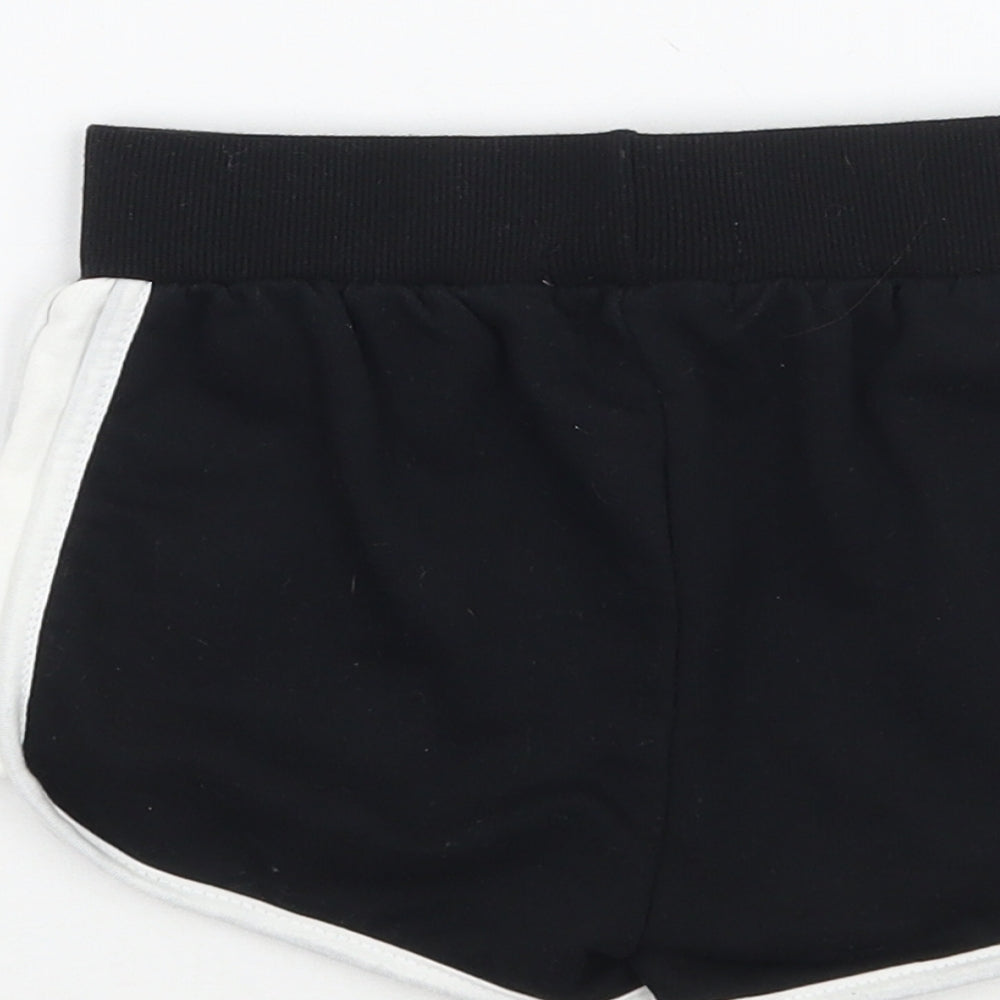 Primark Girls Black   Sweat Shorts Size 3-4 Years