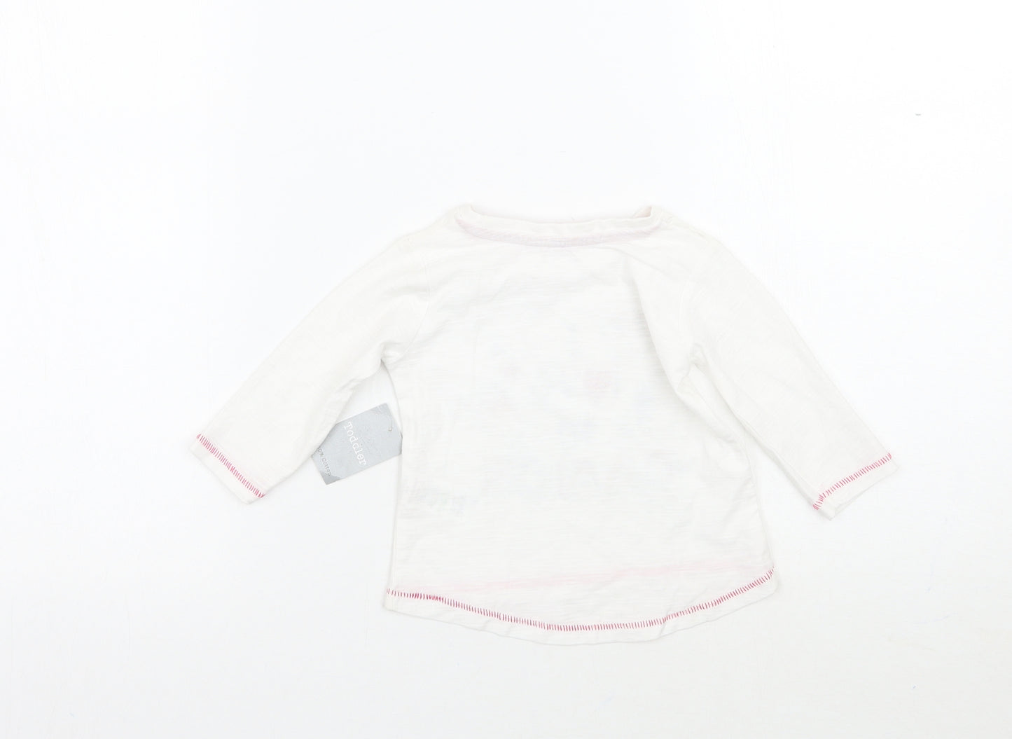 Matalan Girls White   Basic T-Shirt Size 3-6 Months