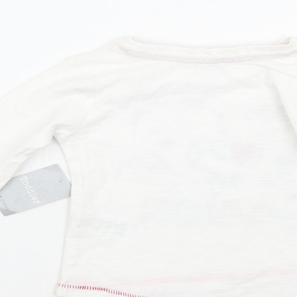 Matalan Girls White   Basic T-Shirt Size 3-6 Months