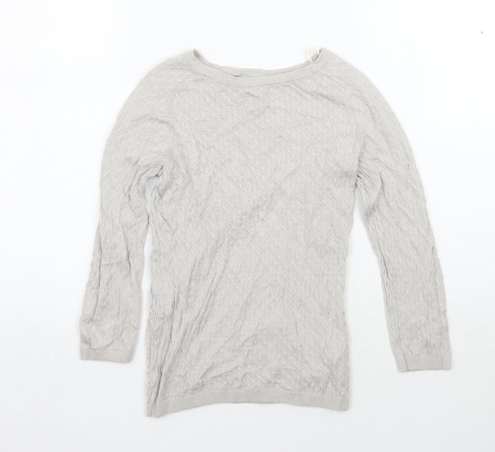 H&M Womens Grey Pullover Jumper Size XS