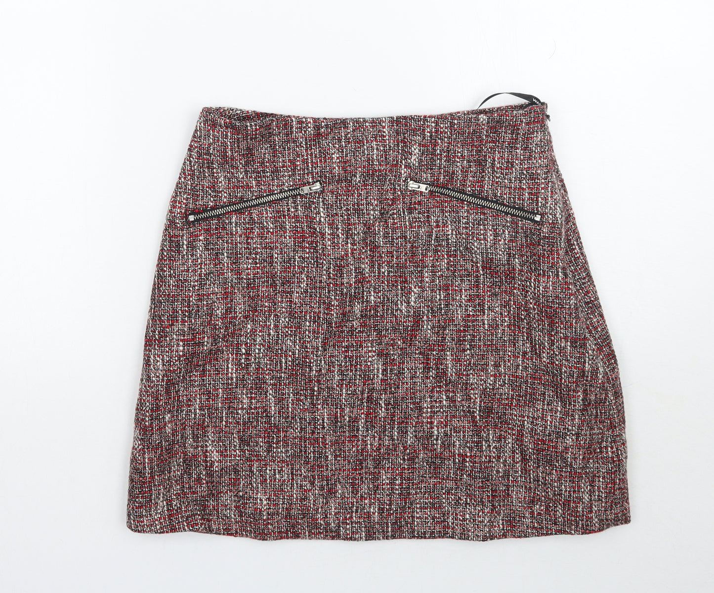 Warehouse Womens Red  Rayon A-Line Skirt Size 6