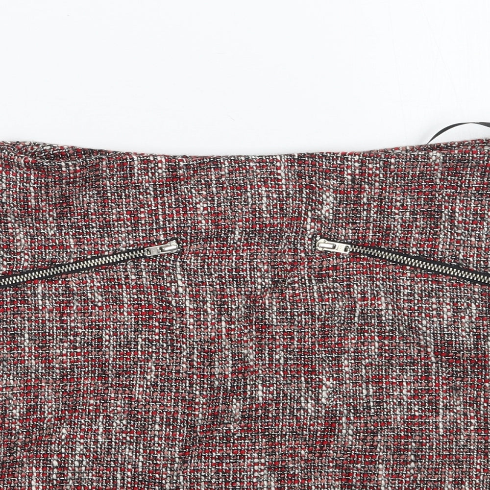 Warehouse Womens Red  Rayon A-Line Skirt Size 6