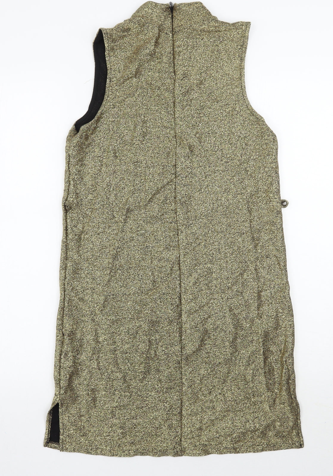Topshop Womens Gold   A-Line  Size 8