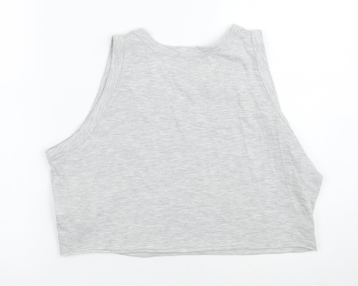 Primark Womens Grey   Cropped T-Shirt Size L