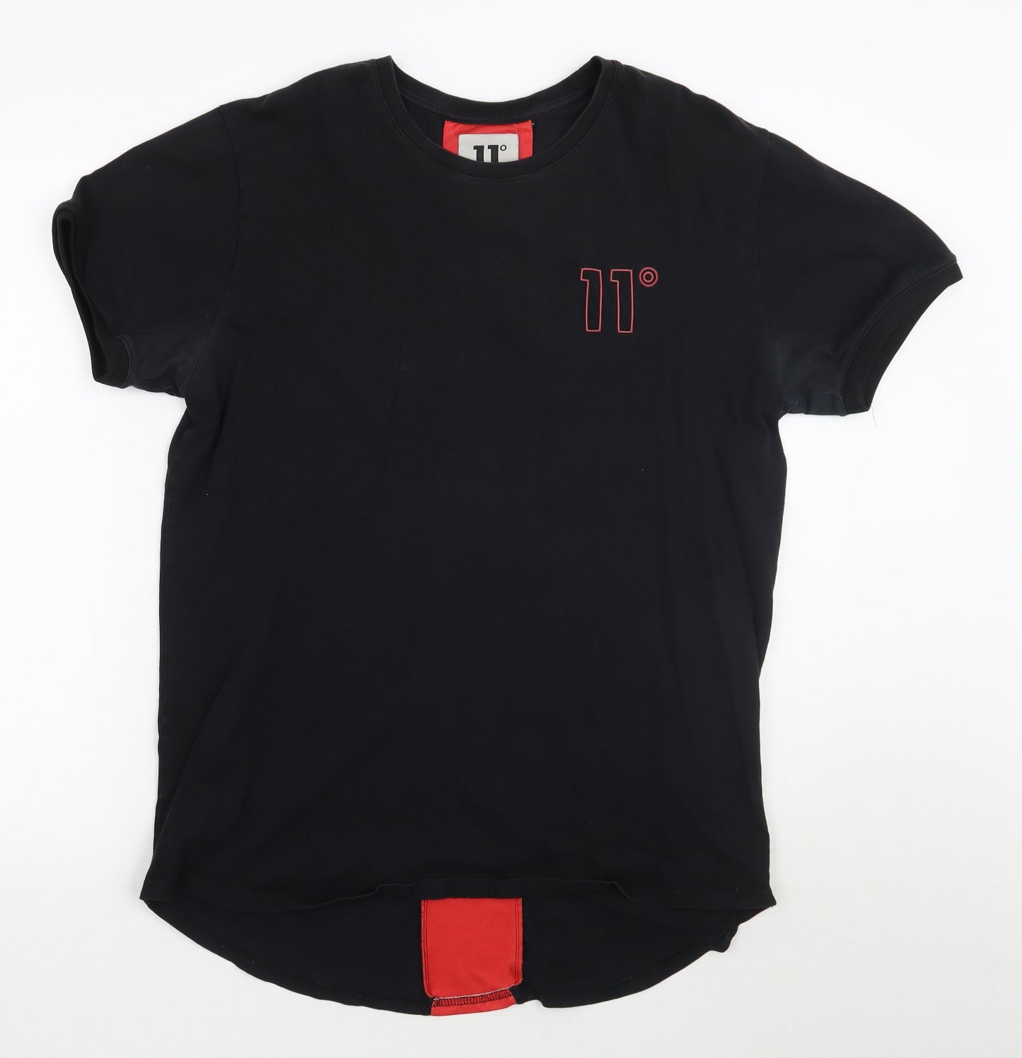 11 degrees Mens Black    T-Shirt Size L