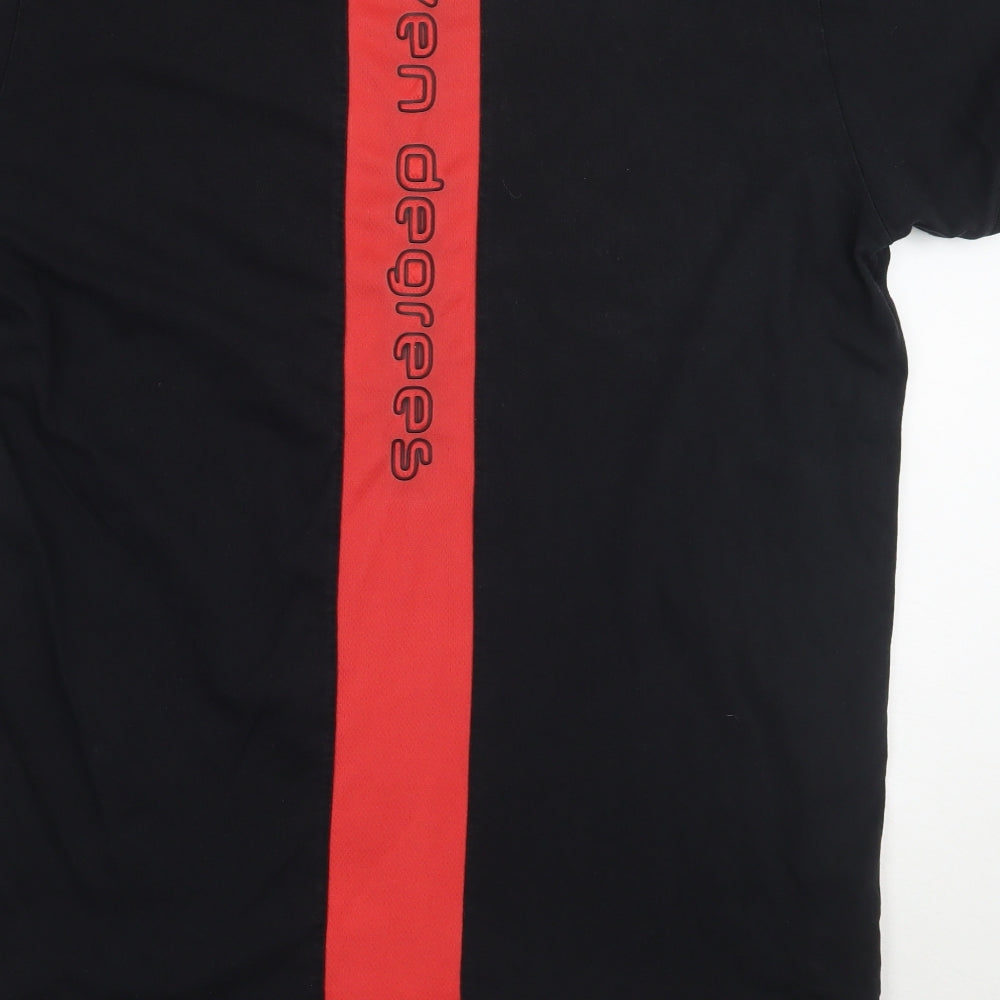 11 degrees Mens Black    T-Shirt Size L