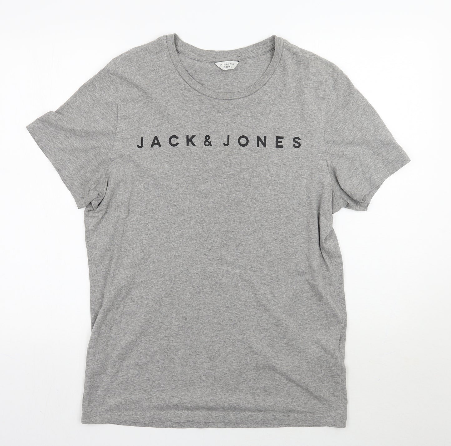 Jack&jones Mens Grey    T-Shirt Size L