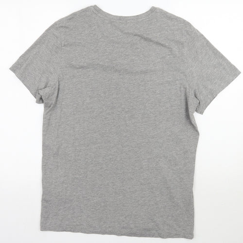 Jack&jones Mens Grey    T-Shirt Size L