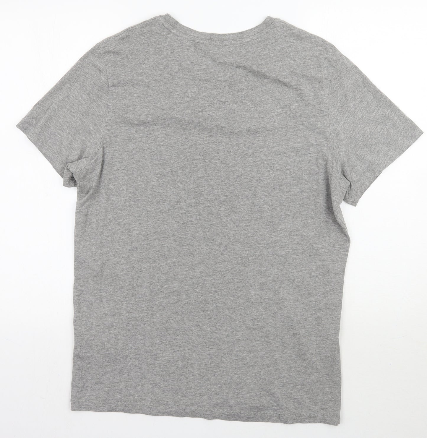 Jack&jones Mens Grey    T-Shirt Size L