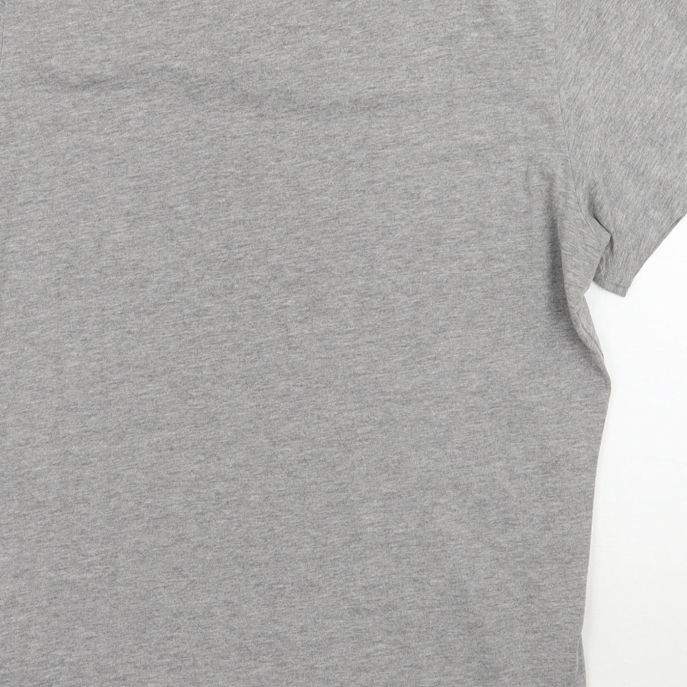 Jack&jones Mens Grey    T-Shirt Size L