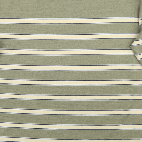 Nutmeg Womens Green Striped  Pullover Jumper Size 14