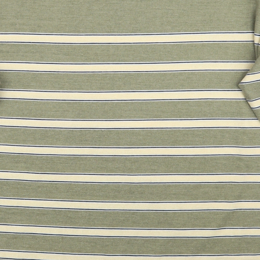 Nutmeg Womens Green Striped  Pullover Jumper Size 14