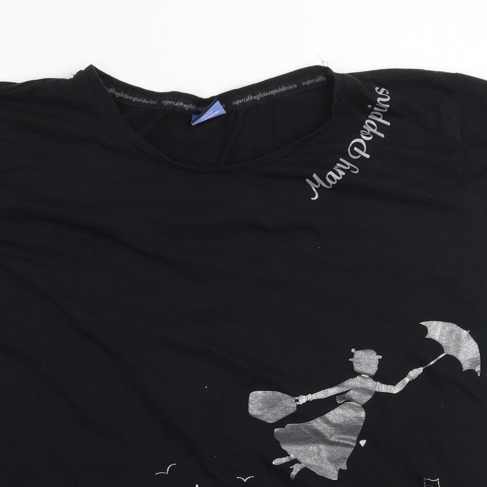 George Womens Black   Basic T-Shirt Size 20  - Mary Poppins