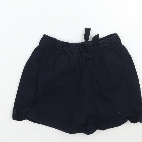 Marks and Spencer Girls Blue   Sweat Shorts Size 6-7 Years