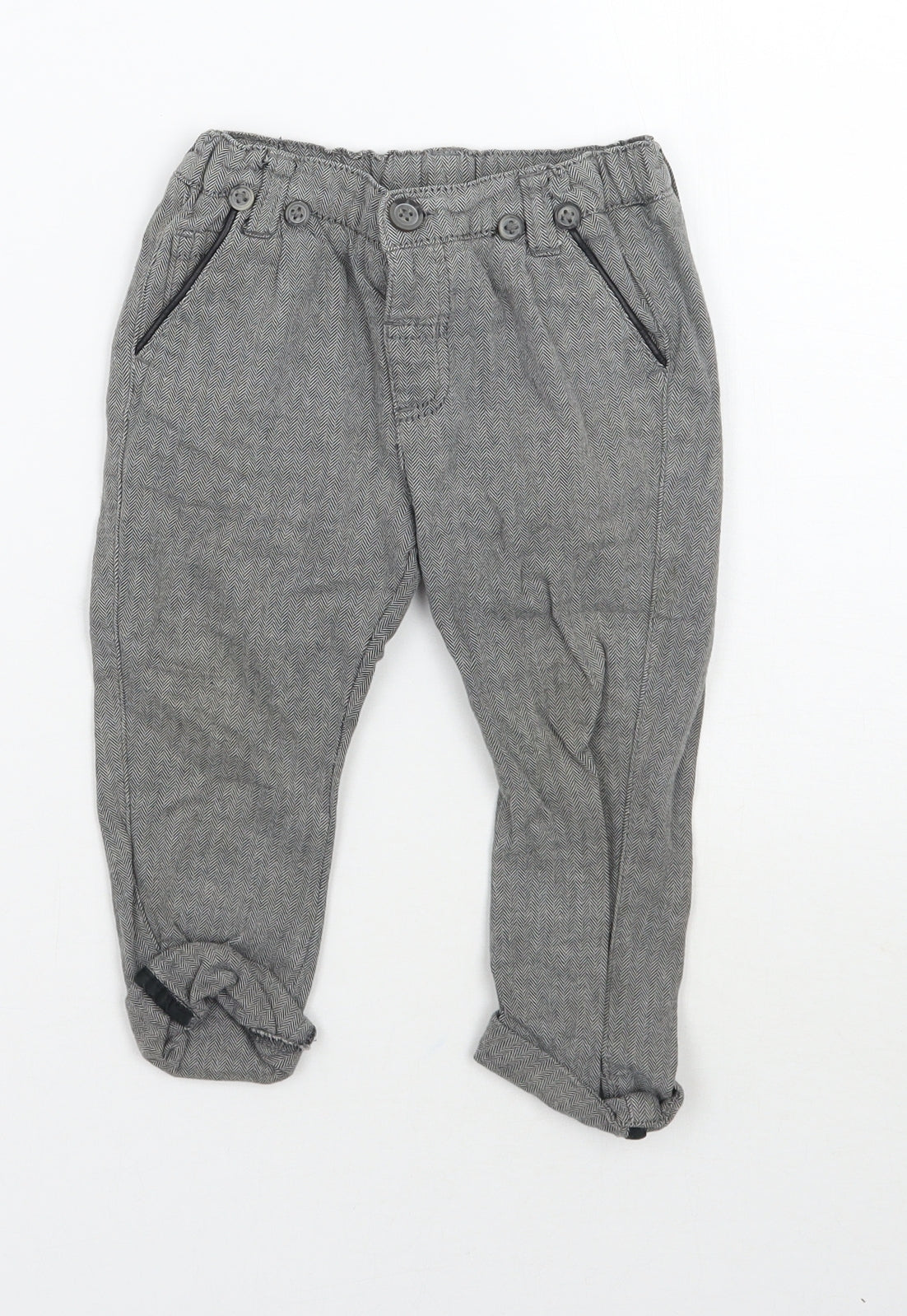 Matalan Boys Grey   Capri Trousers Size 12-18 Months