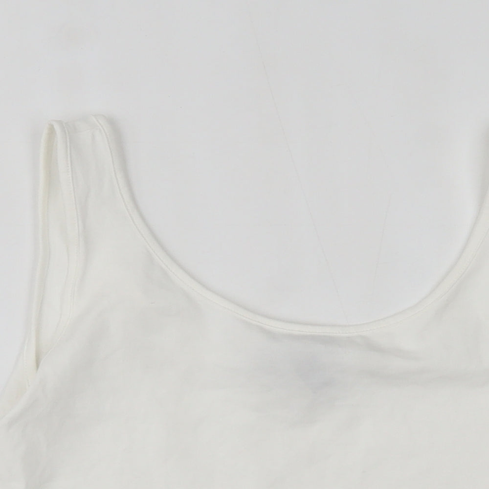 New Look Girls White   Cropped Tank Size 14-15 Years