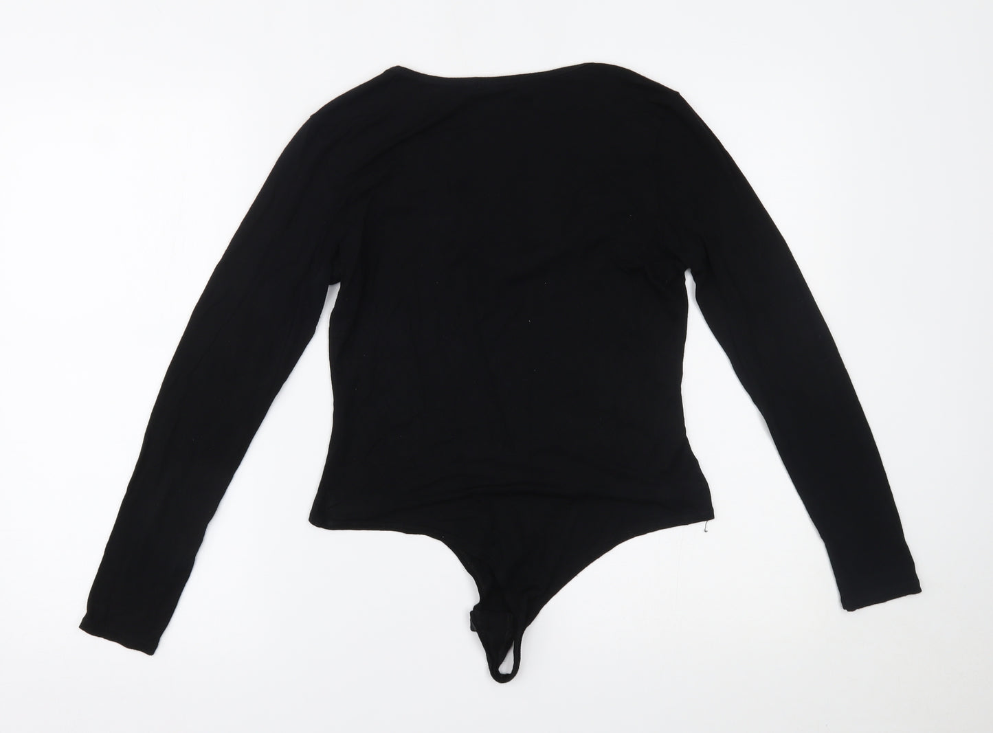 PRETTYLITTLETHING Womens Black   Bodysuit One-Piece Size 10