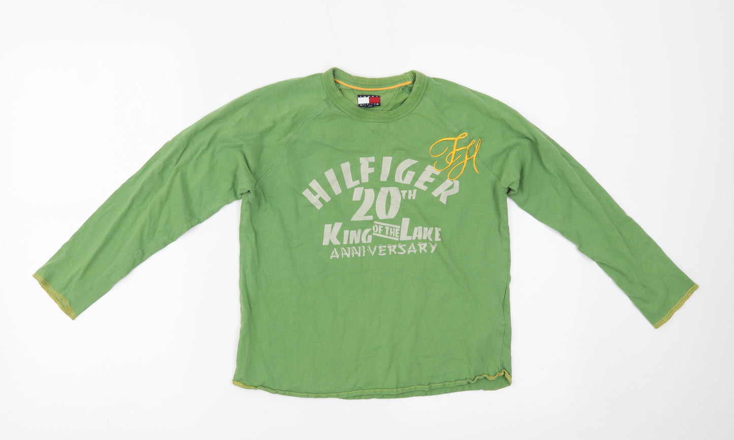 Tommy Hilfiger Boys Green   Basic T-Shirt Size 10 Years