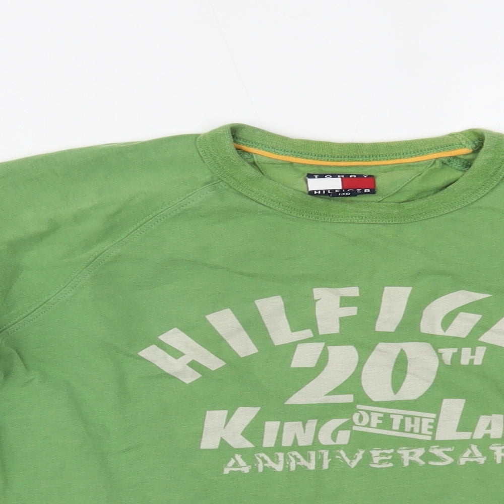 Tommy Hilfiger Boys Green   Basic T-Shirt Size 10 Years