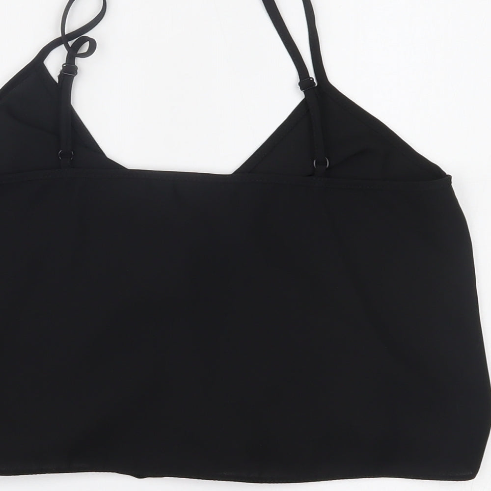 Miss Selfridge Womens Black   Cropped Tank Size 8