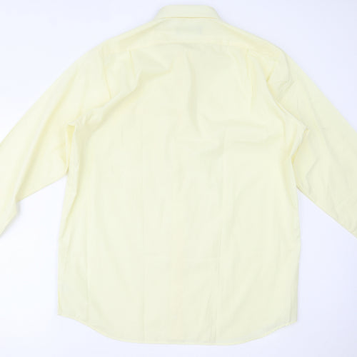 Debenhams Mens Yellow    Dress Shirt Size 16.5