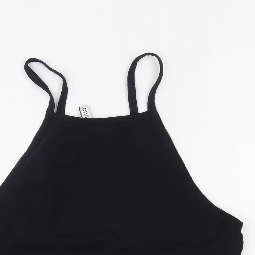 H&M Womens Black   Cropped Tank Size M