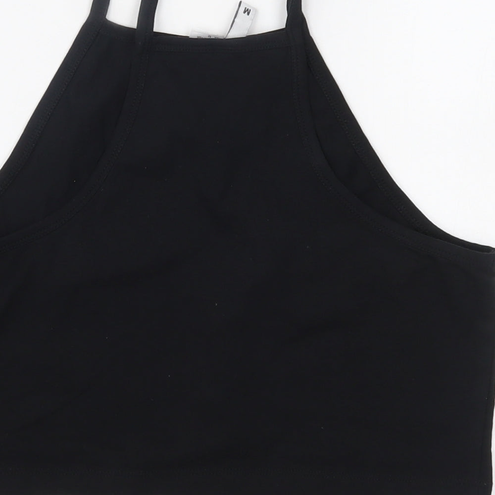 H&M Womens Black   Cropped Tank Size M