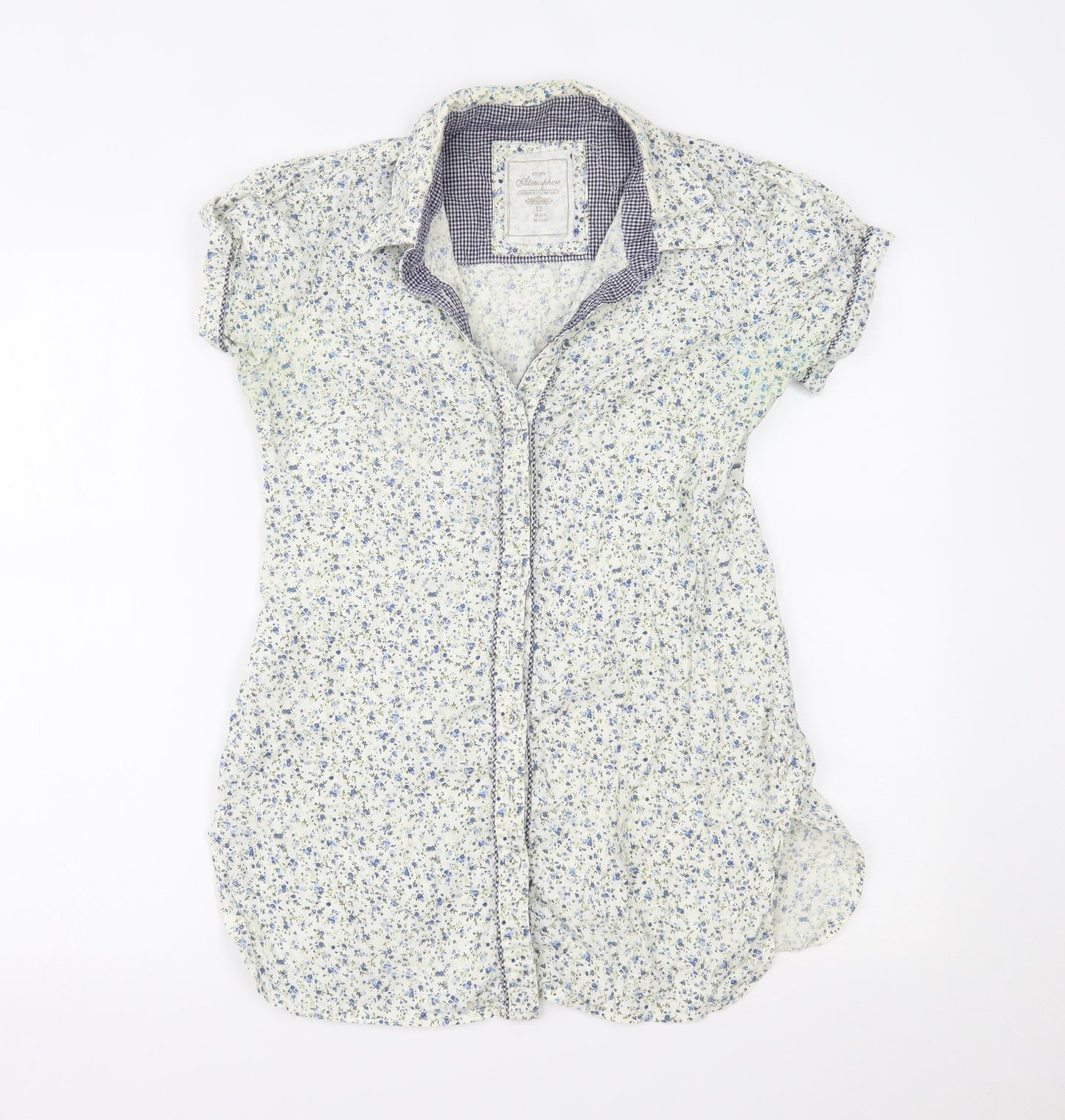 Primark Womens Multicoloured Floral  Basic Button-Up Size 12