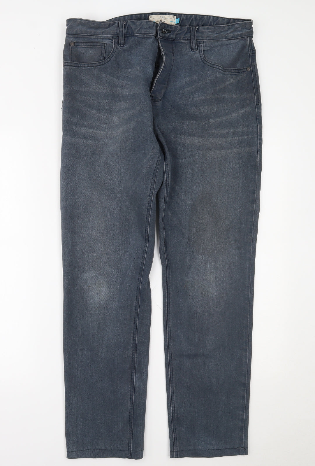 NEXT Mens Blue  Denim Straight Jeans Size 34 L28 in