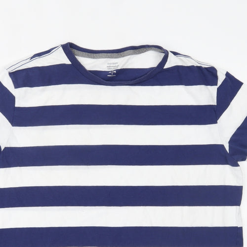 Old Navy Mens Blue Striped   T-Shirt Size M