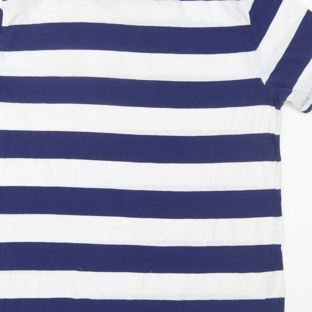 Old Navy Mens Blue Striped   T-Shirt Size M