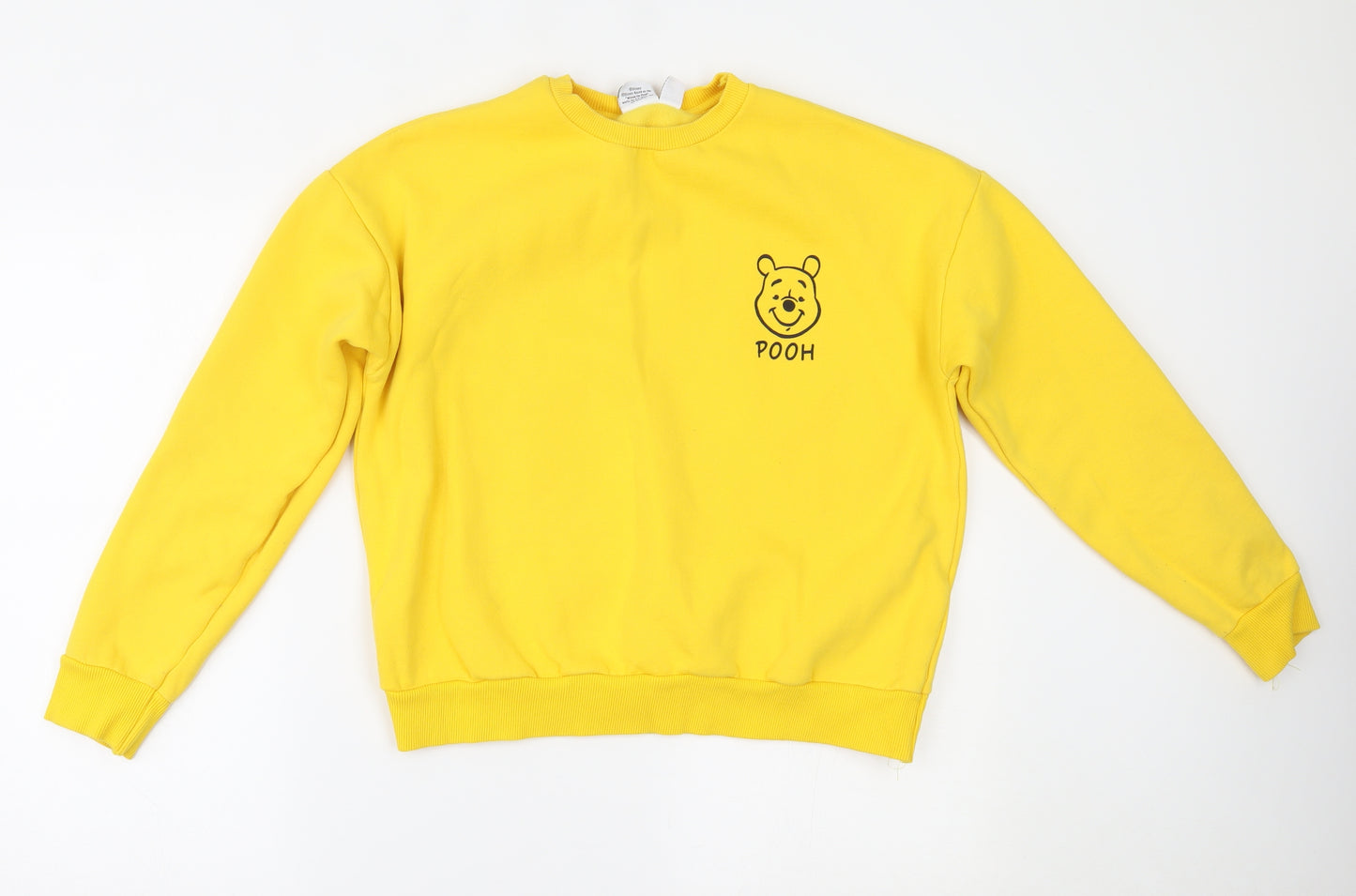 Disney Womens Yellow   Pullover Jumper Size S
