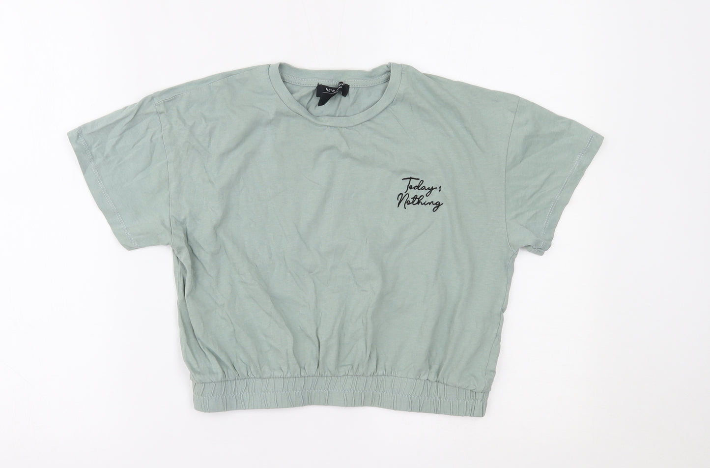 New Look Girls Green   Cropped T-Shirt Size 14-15 Years