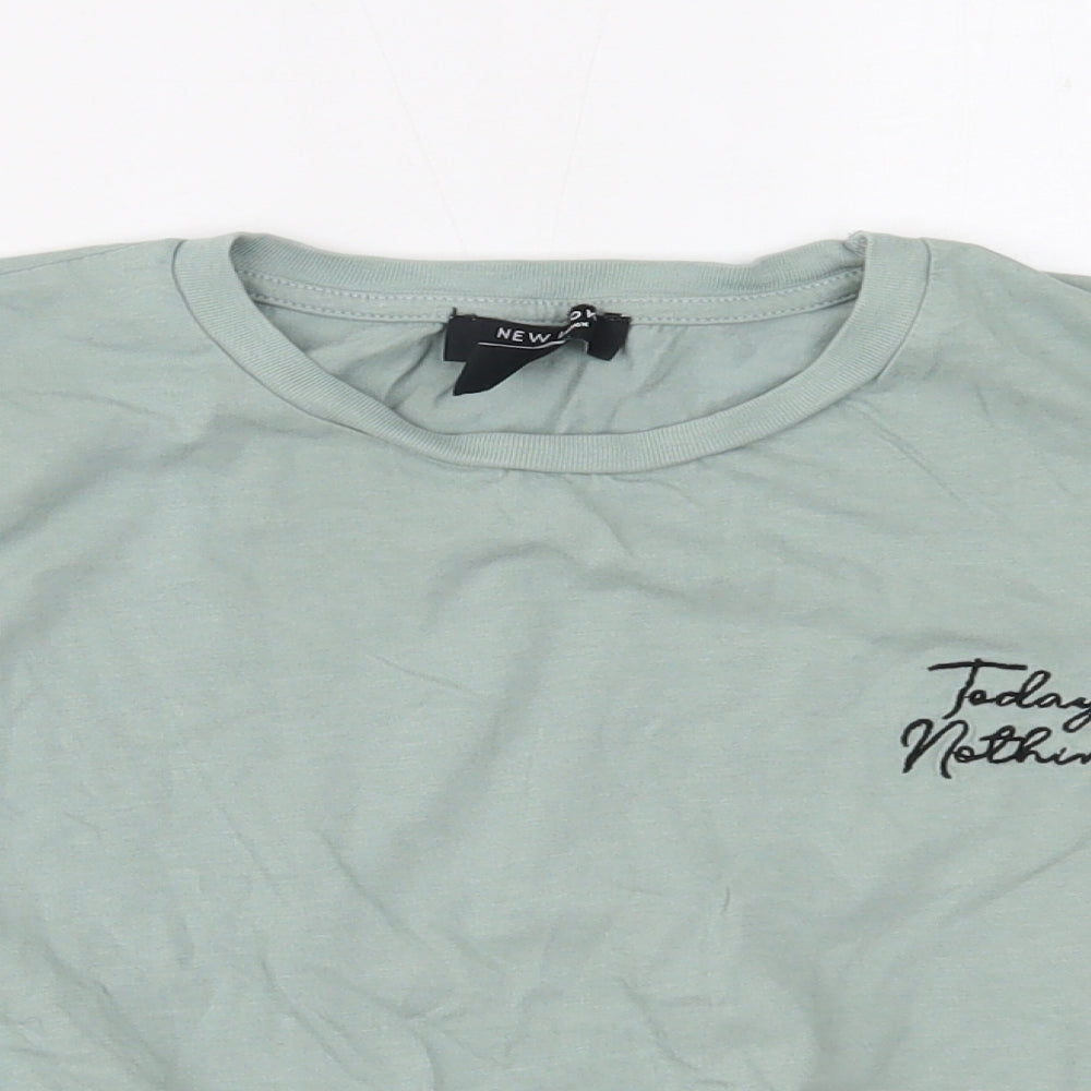 New Look Girls Green   Cropped T-Shirt Size 14-15 Years