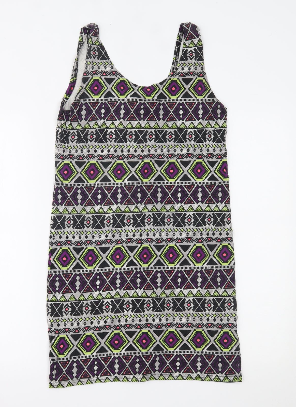 H&M Womens Multicoloured Geometric  Bodycon  Size M