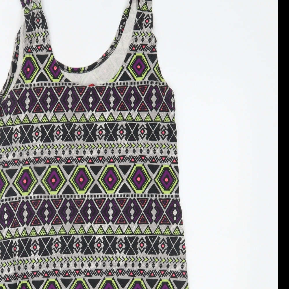 H&M Womens Multicoloured Geometric  Bodycon  Size M