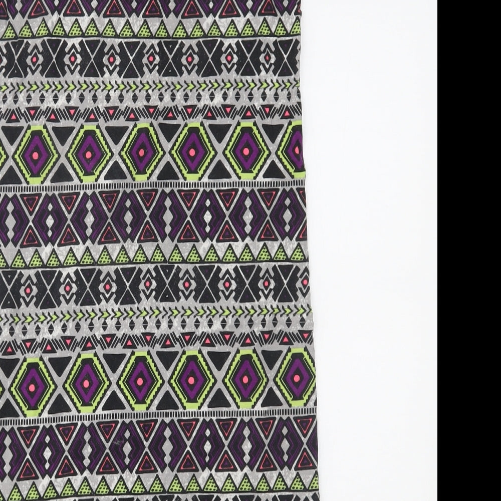H&M Womens Multicoloured Geometric  Bodycon  Size M