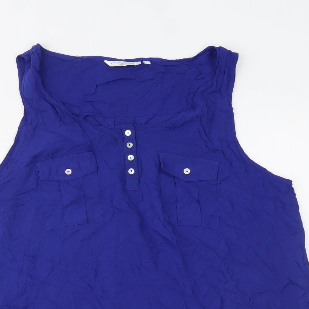 New Look Womens Blue   Camisole Blouse Size 18
