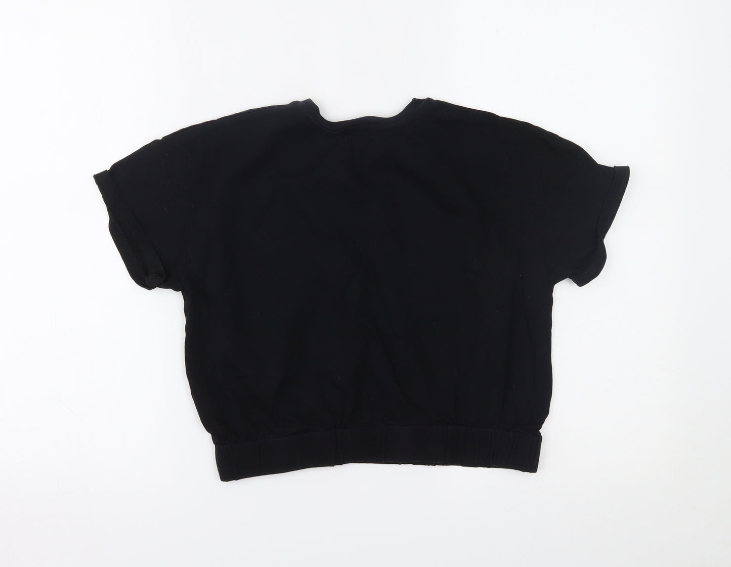 New Look Girls Black   Cropped T-Shirt Size 14-15 Years