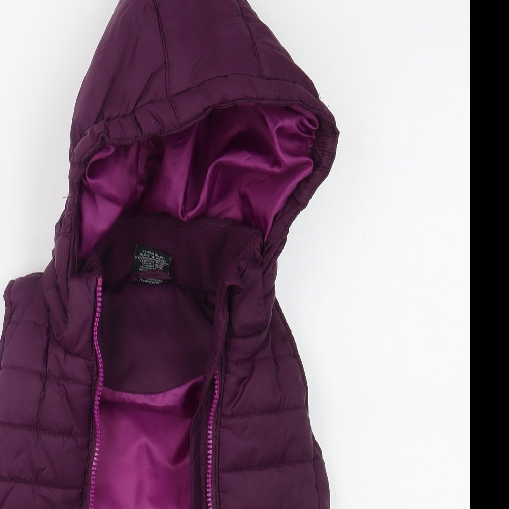Trespass Girls Purple   Gilet Coat Size 2-3 Years