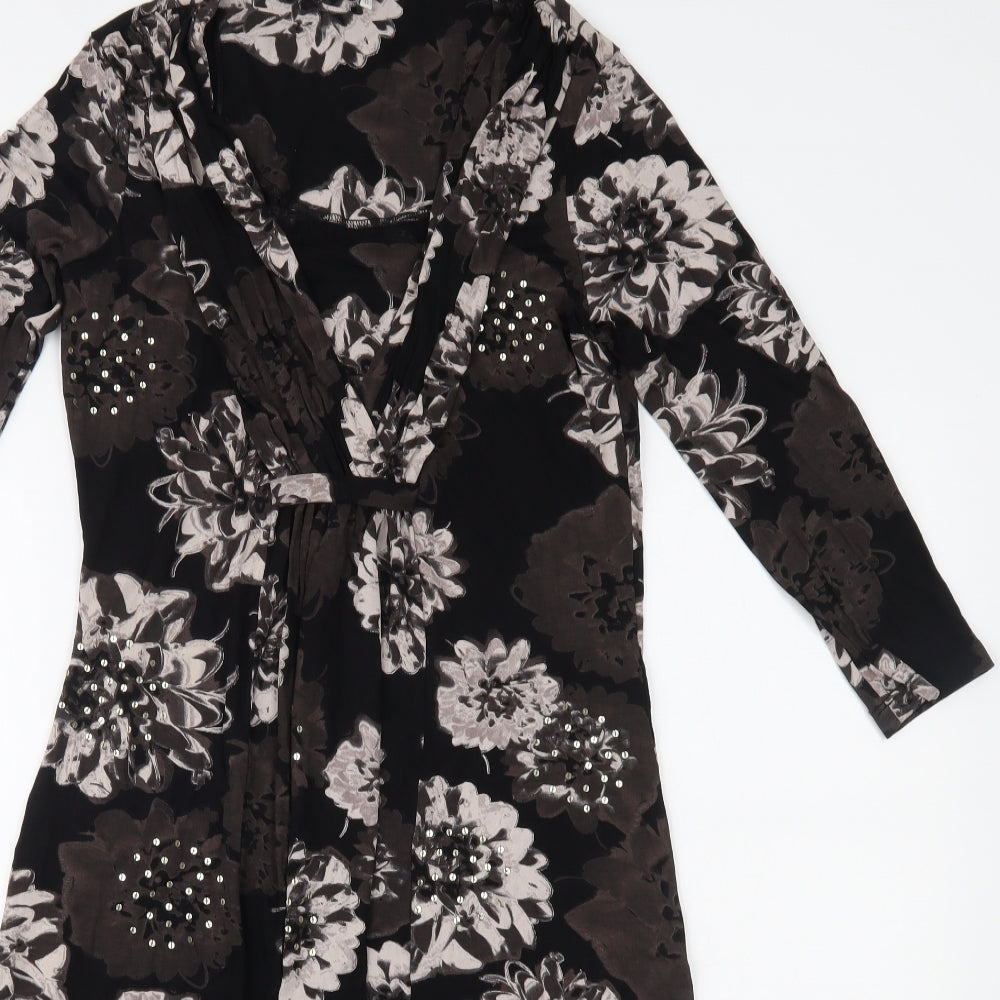 RJR.John Rocha Womens Brown Fair Isle  A-Line  Size 12