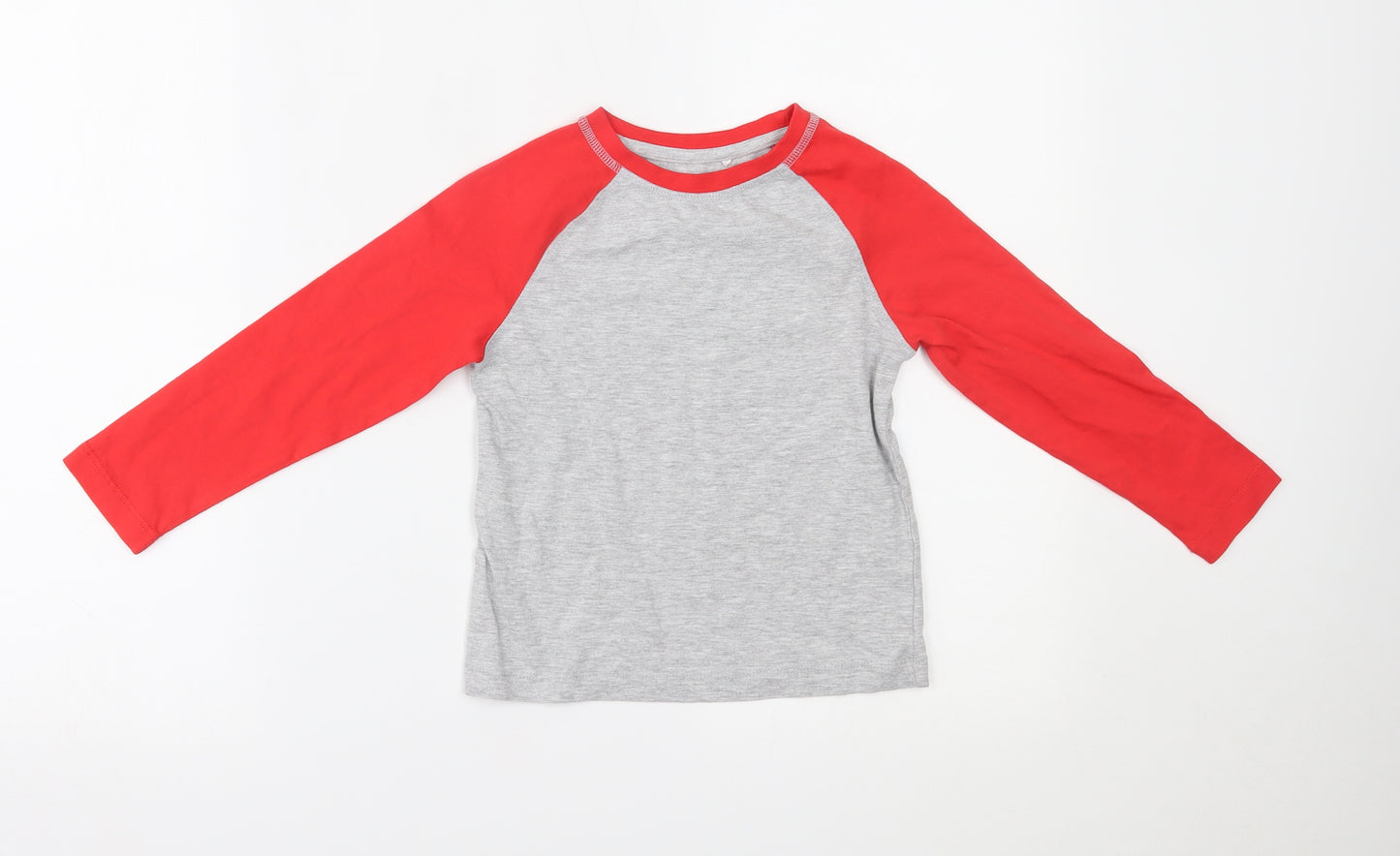 Mini Club Boys Grey   Basic T-Shirt Size 3-4 Years