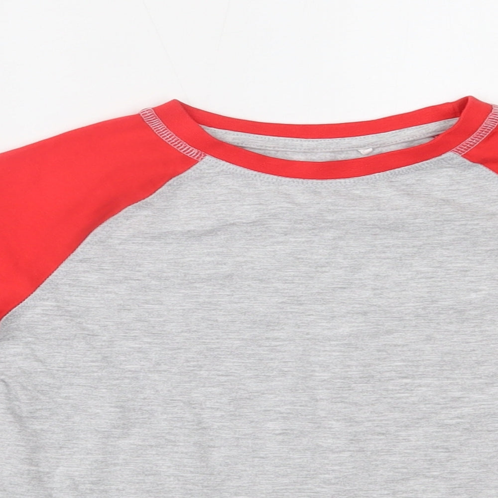 Mini Club Boys Grey   Basic T-Shirt Size 3-4 Years