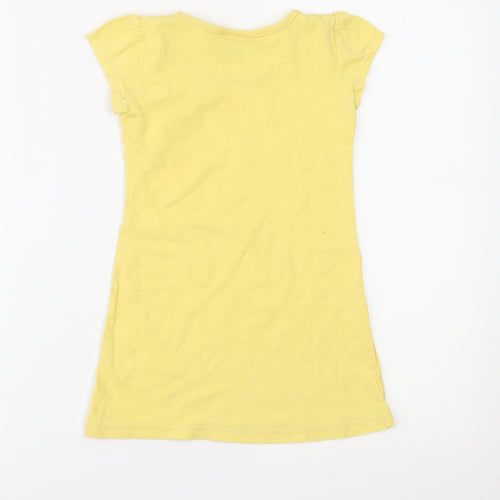 NEXT Girls Yellow   Basic T-Shirt Size 4 Years